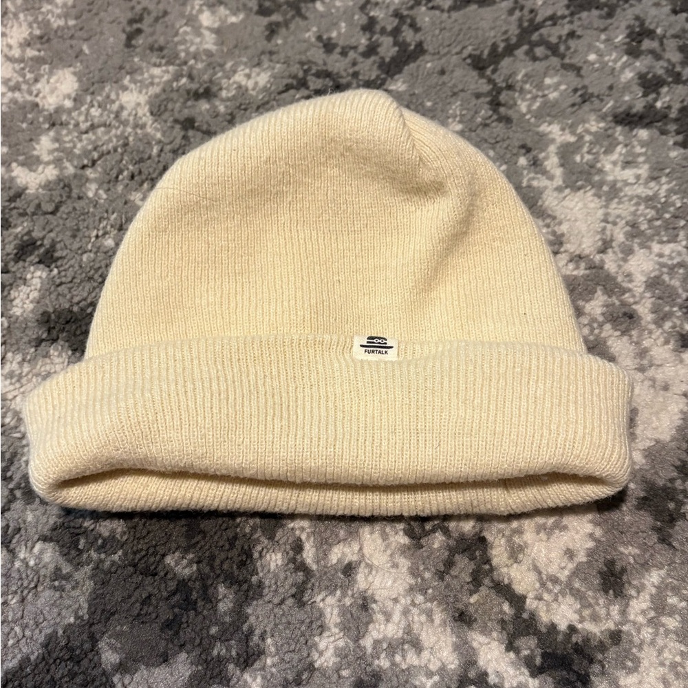 Cozy Cream Kids Beanie Hat